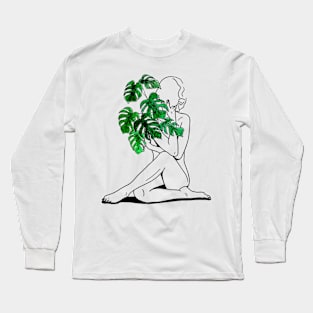 Plants Divine Feminine Energy Long Sleeve T-Shirt